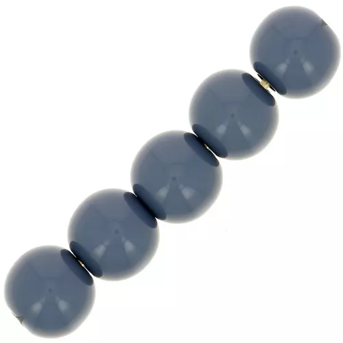 Tonde Polaris Opaco mm.  6 Blue Anthracite x10