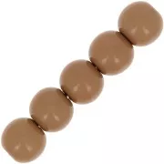 Tonde Polaris Opaco mm. 6 Marrone chiaro x10