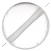 Perlina piatta rotonda - disco - 8 mm in pietra gemma - Rock Crystal x1|raw }}