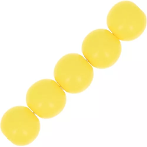 Tonde Polaris Opaco mm. 6 Giallo x10