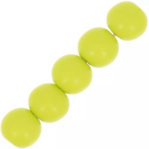 Tonde Polaris Opaco mm. 6 Verde Anice x10