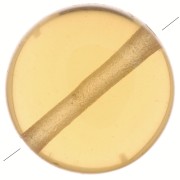 Perla piatta rotonda - disco - 8 mm in imitazione pietra gemma - Hydro Citrine x1|raw }}