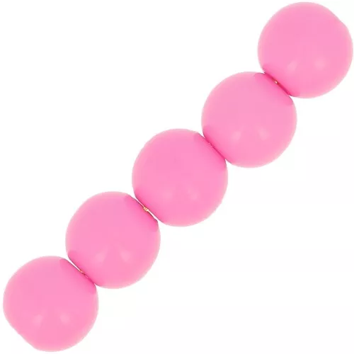 Tonde Polaris Opaco mm.  6 Rosa x10