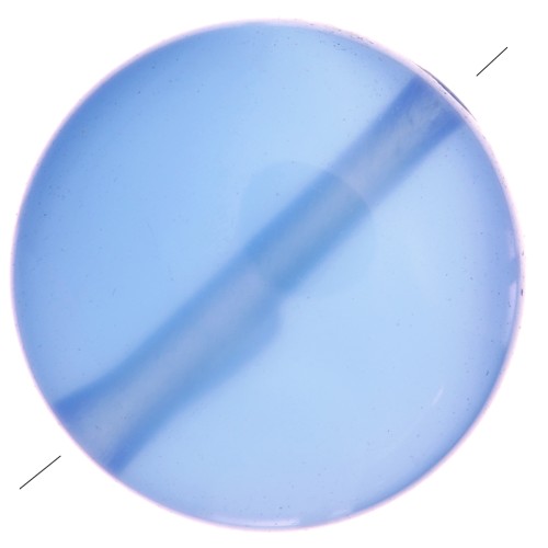 Perla piatta rotonda -disco - 8 mm in pietra preziosa tinta - Blu Onice x1