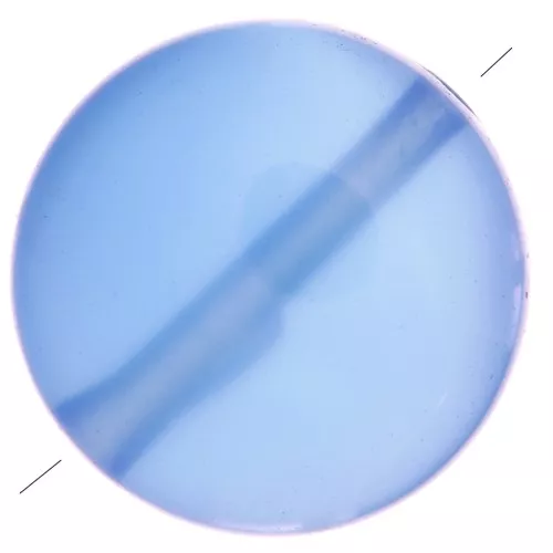 Perla piatta rotonda -disco - 8 mm in pietra preziosa tinta - Blu Onice x1