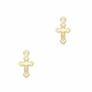 Ciondoli croci mm. 13 in Gold filled x2|raw }}