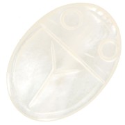 Cabochon Ovale inciso Scarabeo 25x18 mm Madreperla - Naturale x1|raw }}