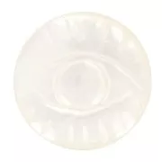 Cabochon Occhio tondo inciso di madreperla 16 mm - Naturale x1