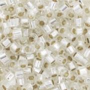 Miyuki Delica 10/0 Hex Cut DBMC0041 - Siver Lined Crystal x8gr