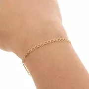 Catena Rombo 2.75 mm - Placcata in oro 3 micron x50cm