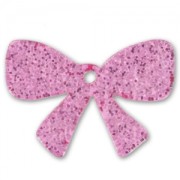 Nodo mm. 19x28 Rosa con paillettes x1|raw }}