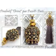 Kalos® di Puca® 4x3 mm - Dark Bronze Mat x10g