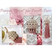 Kalos® di Puca® 4x3 mm - Opaque Beige Ceramic Look x10g