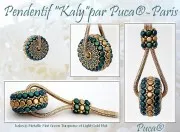 Kalos® di Puca® 4x3 mm - Opaque Mix Rose Gold Ceramic Look x10g