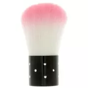 Pennello grande Blush - make up - da decorare 66x25mm - strass - nero - bianco x1