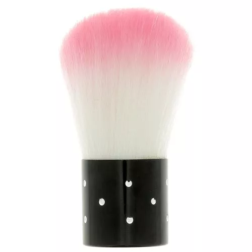 Pennello grande Blush - make up - da decorare 66x25mm - strass - nero - bianco x1