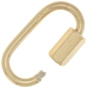 Chiusura ovale da avvitare 18x9.5 mm - Argento 925 Dorato con oro finox1