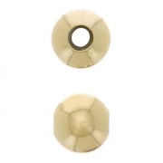 Stopper Bead 6 mm con un foro 2 mm in Argento 925 Dorato con oro fino x1|raw }}