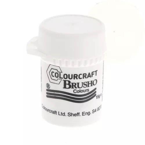 Brusho Colours - Pigmento per acquerello in polvere - Bianco x15g