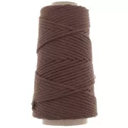 Gomitolo di cordone cotone per macramè Supremo 3XL pettinato - Chocolate x75m