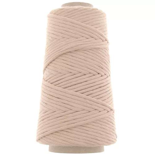 Gomitolo di cordone cotone per macramè Supremo 3XL pettinato - Blush x75m