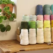 Gomitolo di cordone cotone per macramè Supremo 3XL pettinato - Blush x75m