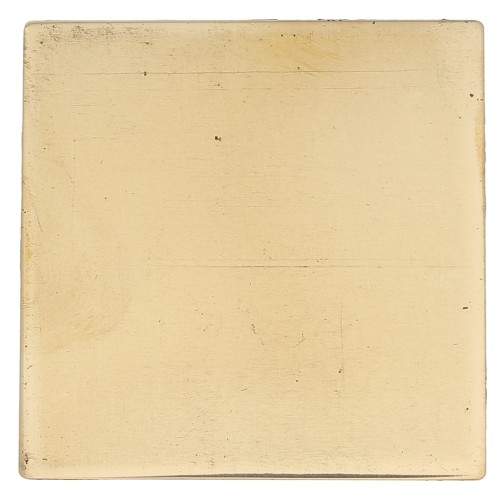 Targhetta in ottone 50x50 mm - spessore 0,8 mm - Ottone x1