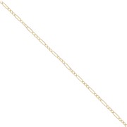 Catena maglia Rettangolo alternato Forzatina limata 1,8mm Gold filled x50cm