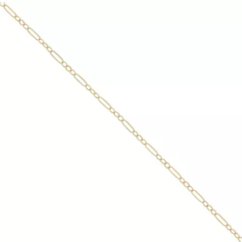 Catena maglia Rettangolo alternato Forzatina limata 1,8mm Gold filled x50cm