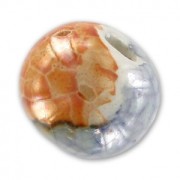Perlina di ceramica mm. 12 Celestial Orange iridato x1|raw }}