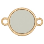 Distanziatore rotondo in resina epossidica - vetro colorato 11 mm - Marrone x1|raw }}