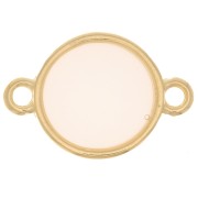 Distanziatore tondo resina eposs. per vetro colorato 11mm Bianco Opal x1|raw }}