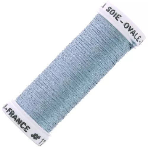 Filo di seta ovale per ricamo tradizionale - Steel Blue (1713) x30m