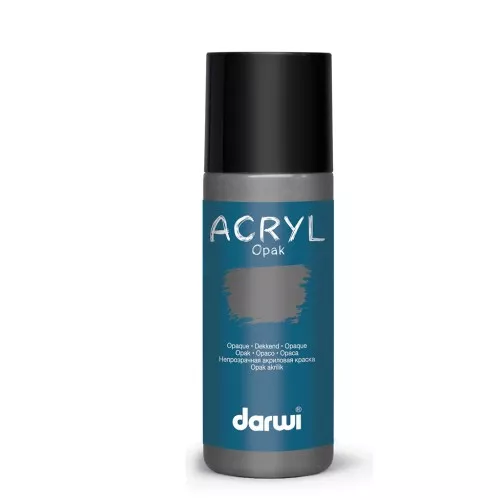 Pittura acrilica opaca Darwi - Grigio scuro x80 ml