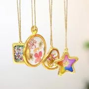 Pendente a stella per resina UV; bi-componente 31,5x34mm Dorato con oro fino x1