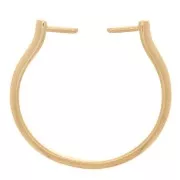 Anello fine regolabile e intercambiabile da S.53 a S.55 - Dorato con oro fino x1