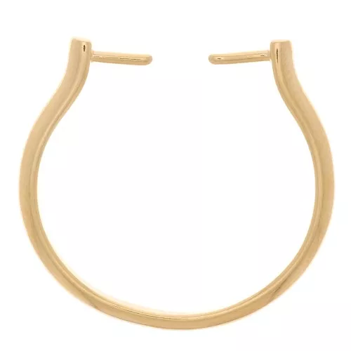 Anello fine regolabile e intercambiabile da S.53 a S.55 - Dorato con oro fino x1