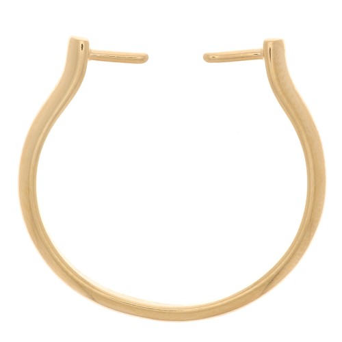 Anello fine regolabile e intercambiabile -Dorato con oro fino x1