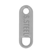 Mini zecchini ovali 11x3,5 mm incisi S. Steel - Acciaio inossidabile 304 x10