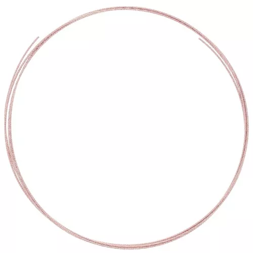 Filo semi duro - ricotto - diamante rotondo 0.7 mm - Argento 925 Dorato rosa x1m
