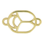 Distanziatore scavato scarabeo 12x7 mm -esclusivo Perles & Co - Gold filled x1