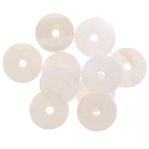 Rondelle Heishi madreperla 12 mm - Naturale x10