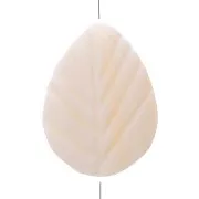 Perline di madreperla - forma di foglia 18x12 mm - Naturale x10