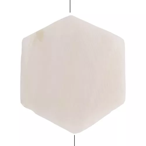Perline di madreperla - Forma esagonale 18x16 mm - Naturale x10