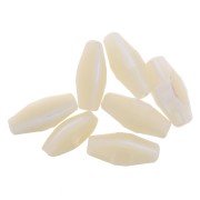 Perline di madreperla - forma rombo 12x6 mm - Naturale x10