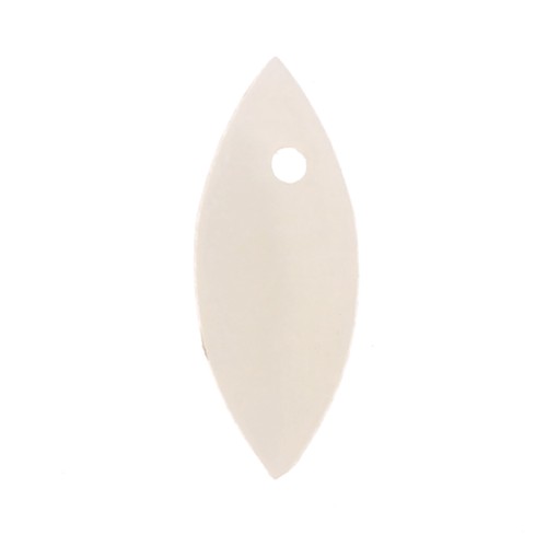 Zecchini navette Madreperla 13x5 mm - Naturale x10