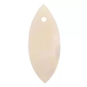 Zecchini navette madreperla 22x9 mm - Naturale x10
