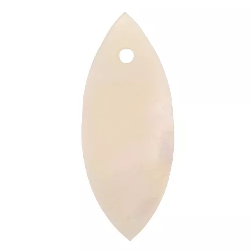 Zecchini navette madreperla 22x9 mm - Naturale x10