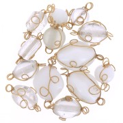 Assortimento di distanziatori avvolti in filo di rame di dimensioni casualix20g