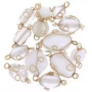 Assortimento di distanziatori avvolti in filo di rame di dimensioni casualix20g